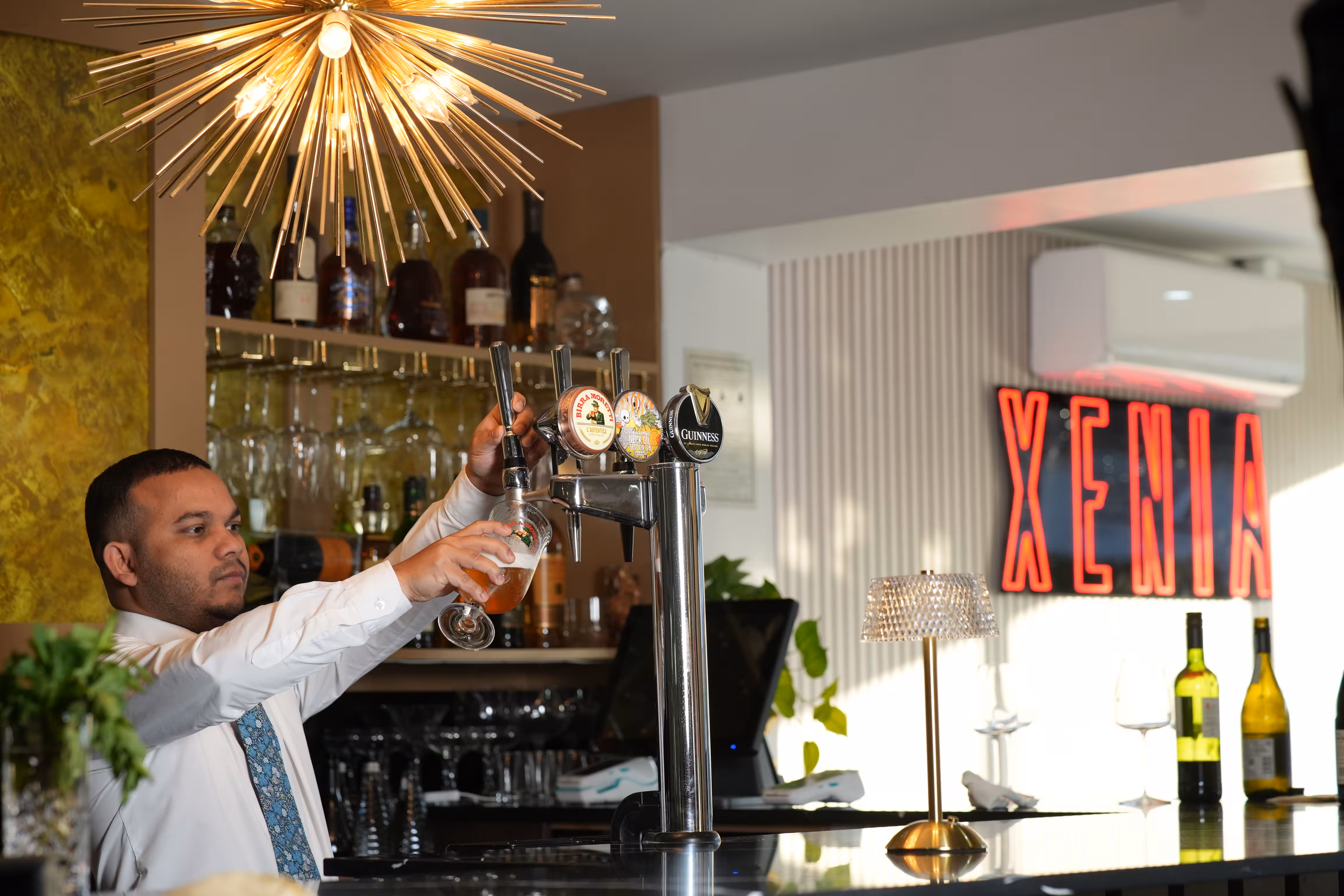 Fresh food and drinks served at Xenia Restaurant