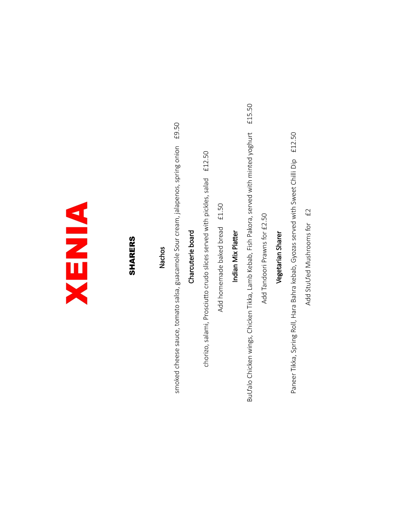 Menu Preview