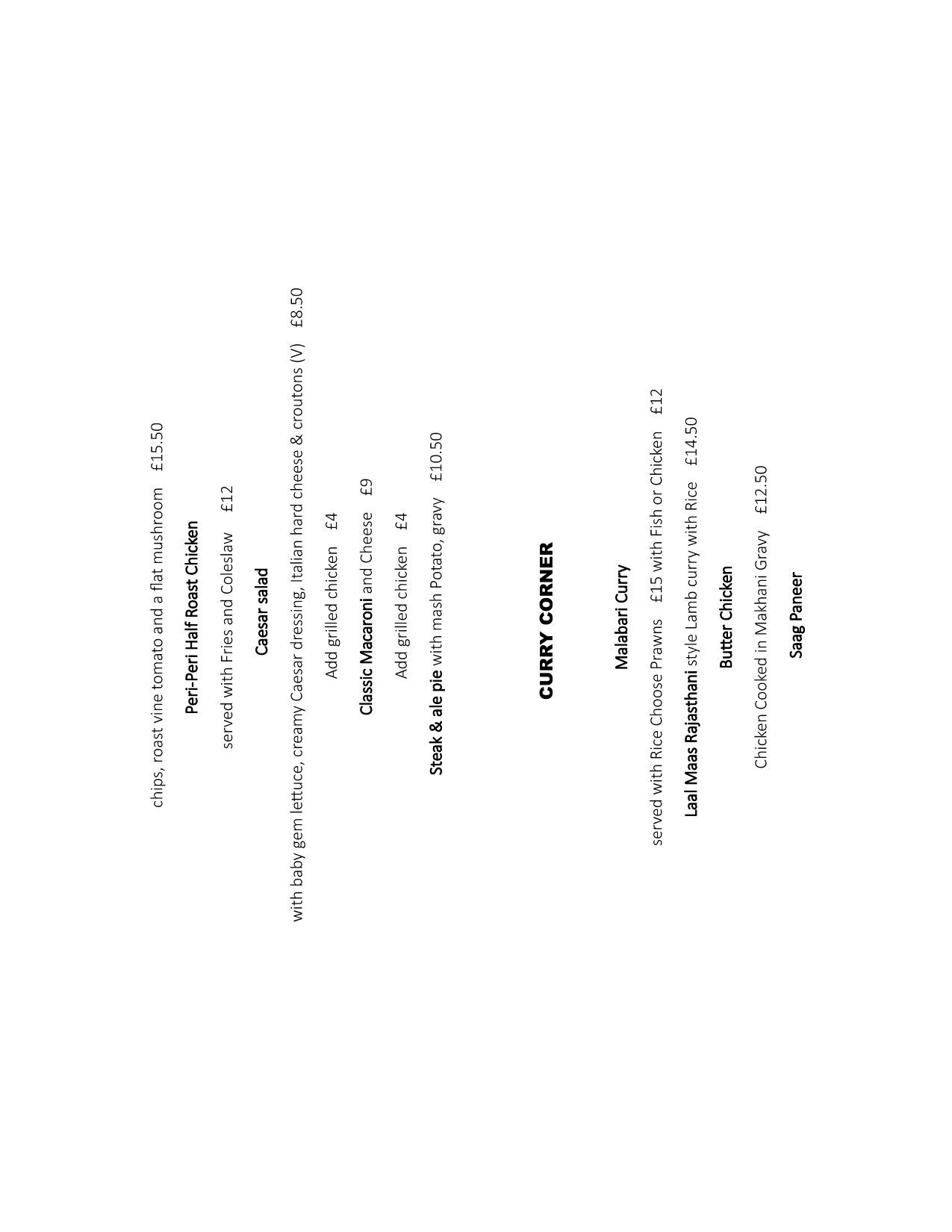 Menu Preview