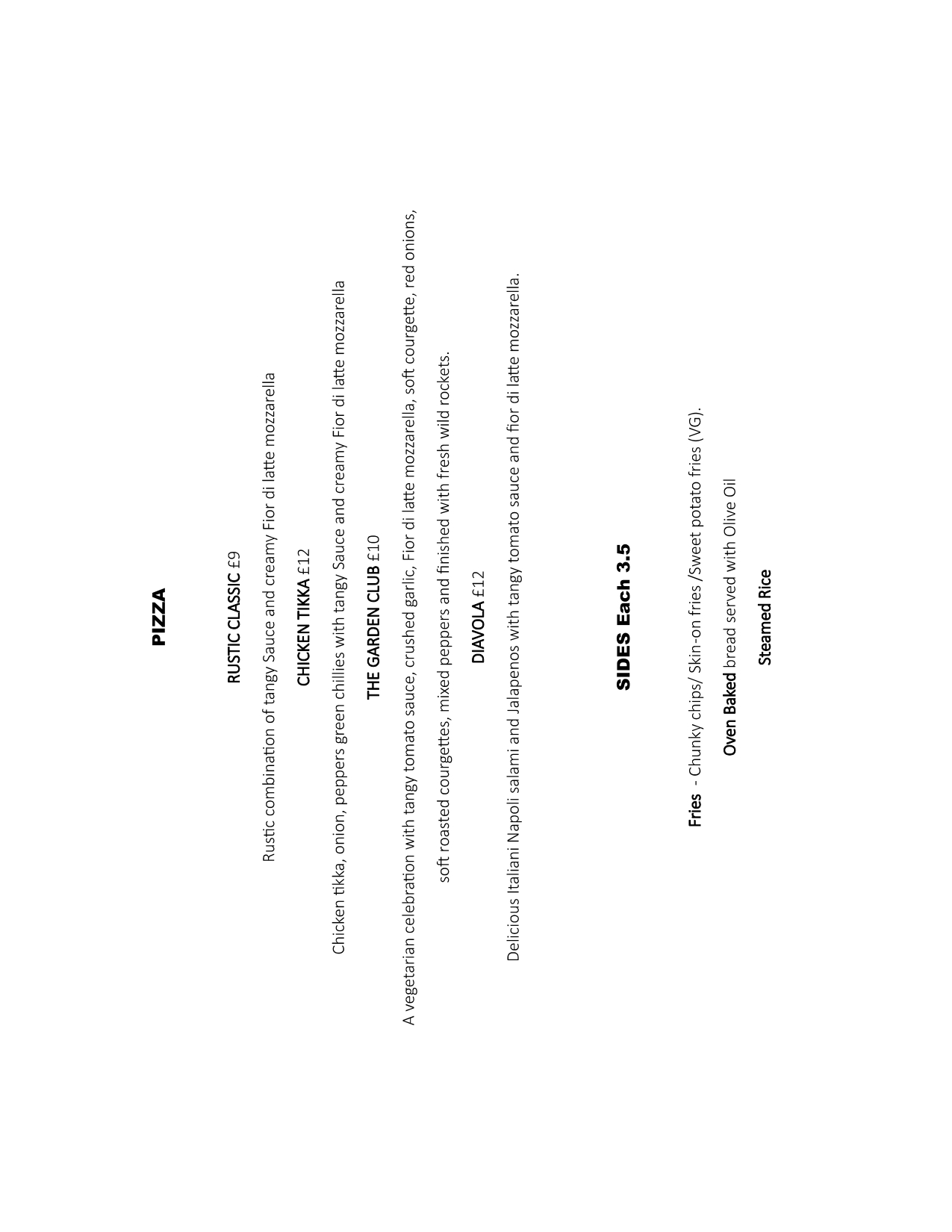 Menu Preview